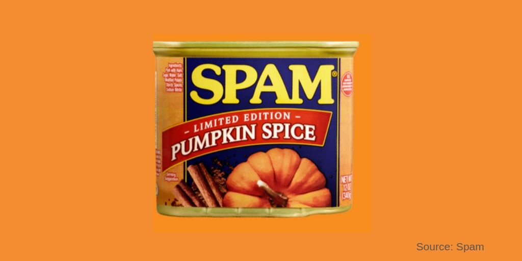 Pumpkin spice spam