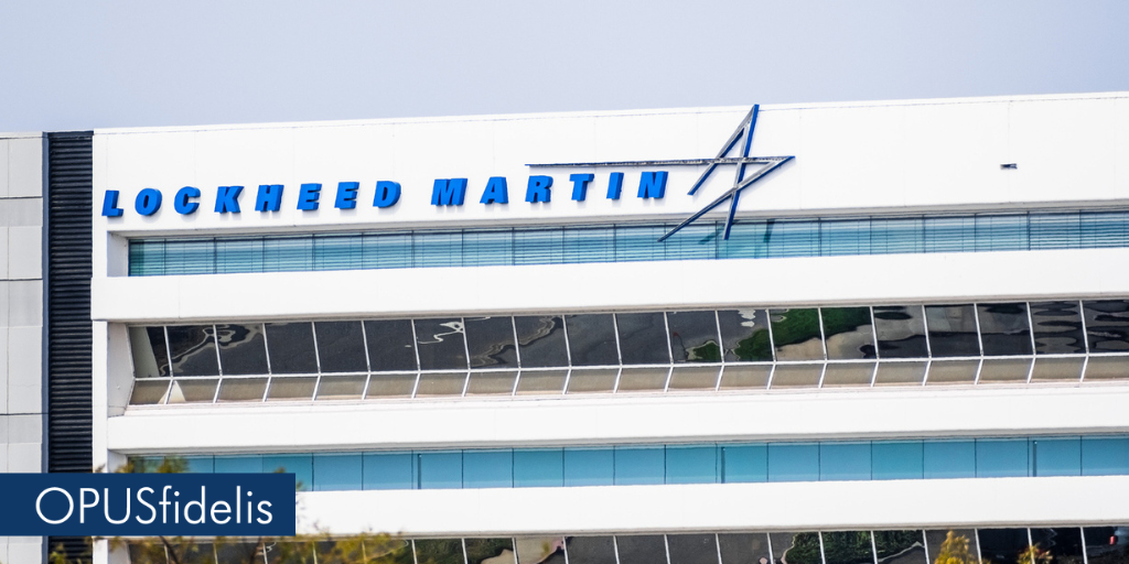 The side of a Lockheed Martin building