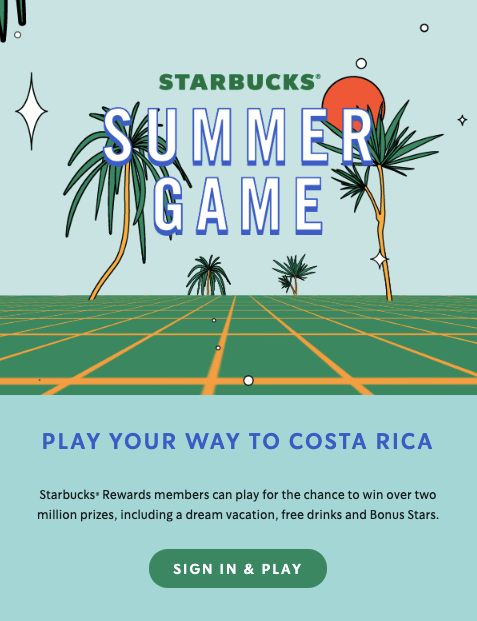 Starbucks Summer Game